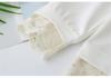 Women's Plus Size Lace Hem Hoodie Sweatshirt - Spring 2026 Chubby Girl Long Sleeve Casual Top