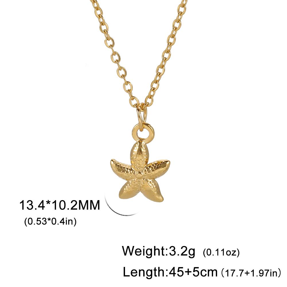 In Boho Sun Star Pendant Necklace for Women Stainless Steel Gold Choker Neck Chain Jewelry Birthday Gift