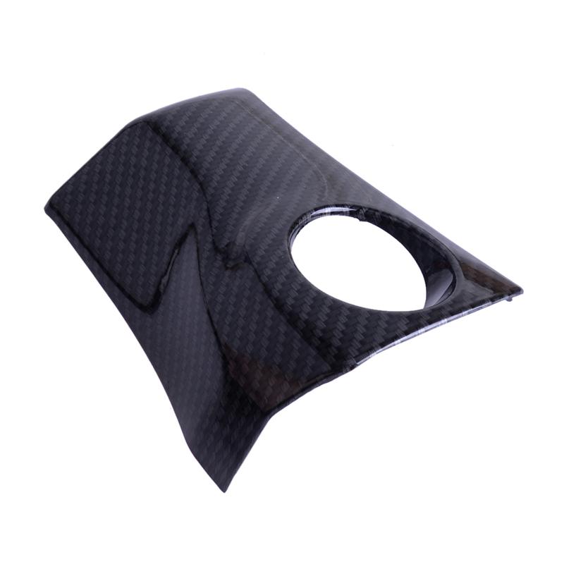 Start Stop Ignition Button Cover Trim Plastic Fit for Honda Civic Hatchback 2016 2017 2018    Carbon Fiber Style