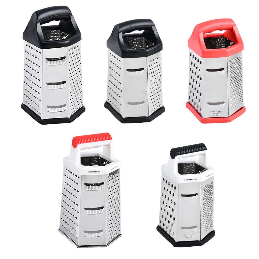 8 Inch/9 Inch Stainless Steel 6-Sided Vegetable Slicer - Potato Carrot Slicer, Grater, Shredder, Dicer