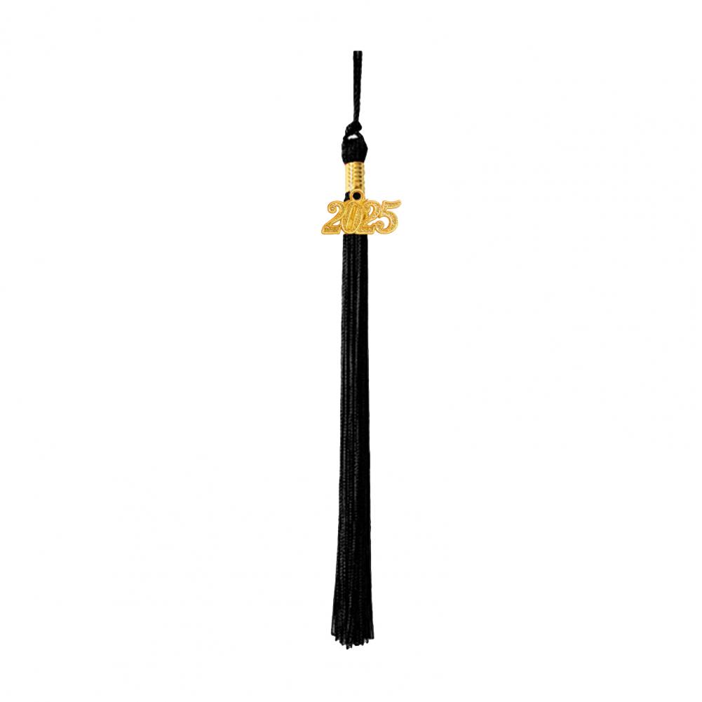 40cm Tassel Graduation Hat Tassel with 2025 Charm Solid Color Cap Hornor Tassel for Master Bachelor School Graduation Party