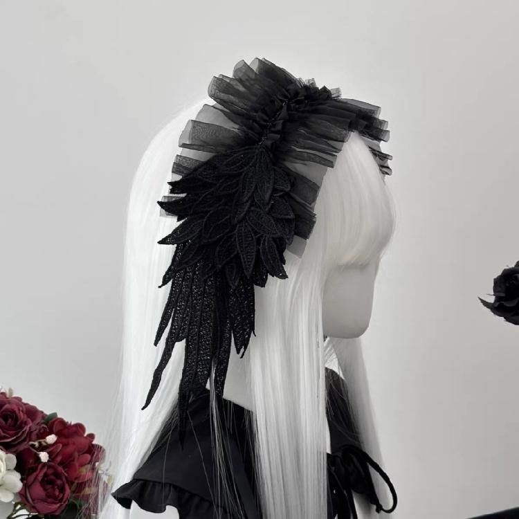 Decorative Wing Shaped Hair Cloth Band Comfortable Headwear for Special Event Everyday Use