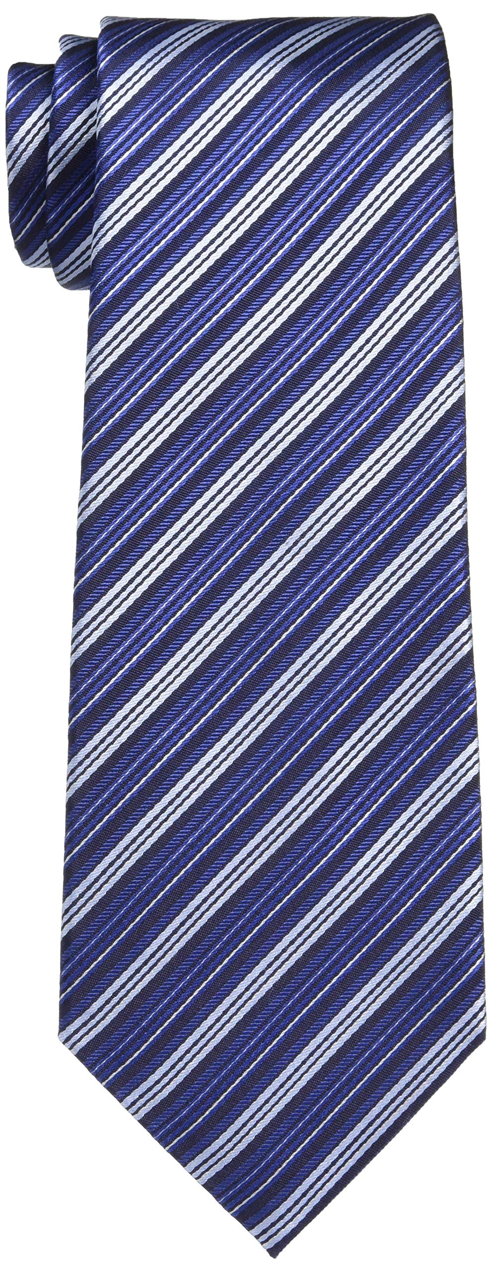 [Hiroko Koshino Homme] Мужской галстук, Галстук с логотипом бренда, Темно-синий, Сделано в Японии, Размер FREE