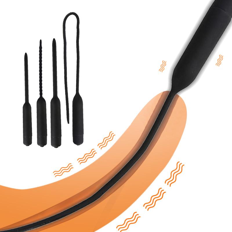 Urethral Sounds Dilator Vibrators for Men Penis Plug Catheter Medical Delay Exerciser Male Masturbator Sex Toys Adults 18 Erotic