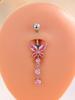 Butterfly Zircon Belly Button Ring - Creative Navel Piercing Jewelry