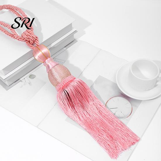 Long Fringe Curtain Holders 1 Pair Tassel Tiebacks Decorative Ties Elegant Fringed for Window Curtains Door Home Decor