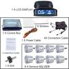 The LCD Monitoring 4-sensor Radar Detection System with Reversing Backlight Display Parking Sensor Has 12 Colors and 12V
