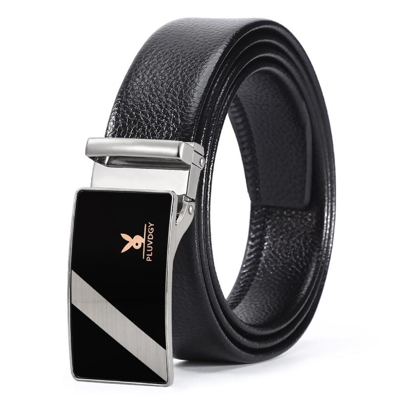 Belt Men'S Smooth Buckle Belt Light Hipster Green Student Board Buckle Belt