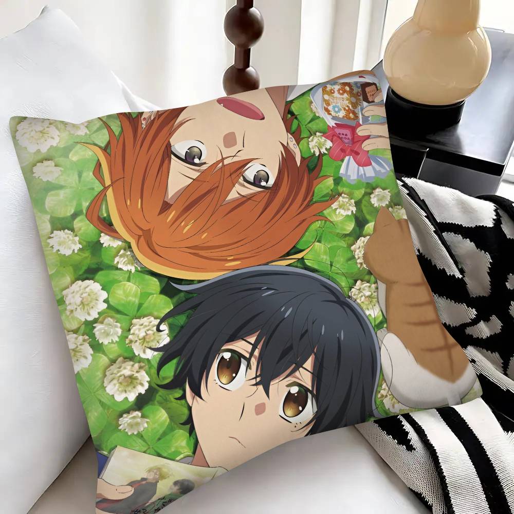 Sasaki And Miyano Anime Pillow Case Fashion Square Pillowcase Bedroom Sofa Room Ins Decoration Leisure
