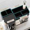 Plastic Cosmetic Storage Box Dust-proof Detachable Rotating Brush Holder Space Saving Large Capacity Makeup Storage Rack