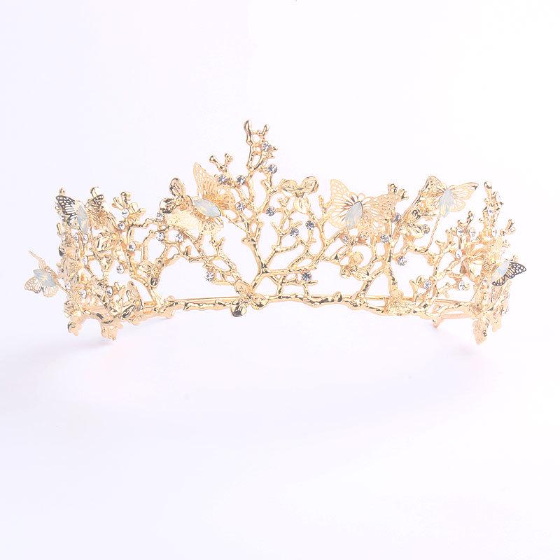 Forest Style Alloy Bridal Crown Headband Wedding Hair Accessories