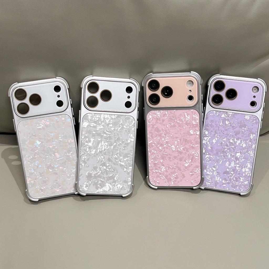 Shell Pattern Full Coverage Anti-Drop Case for iPhone 14/15/16 Pro Max & 17