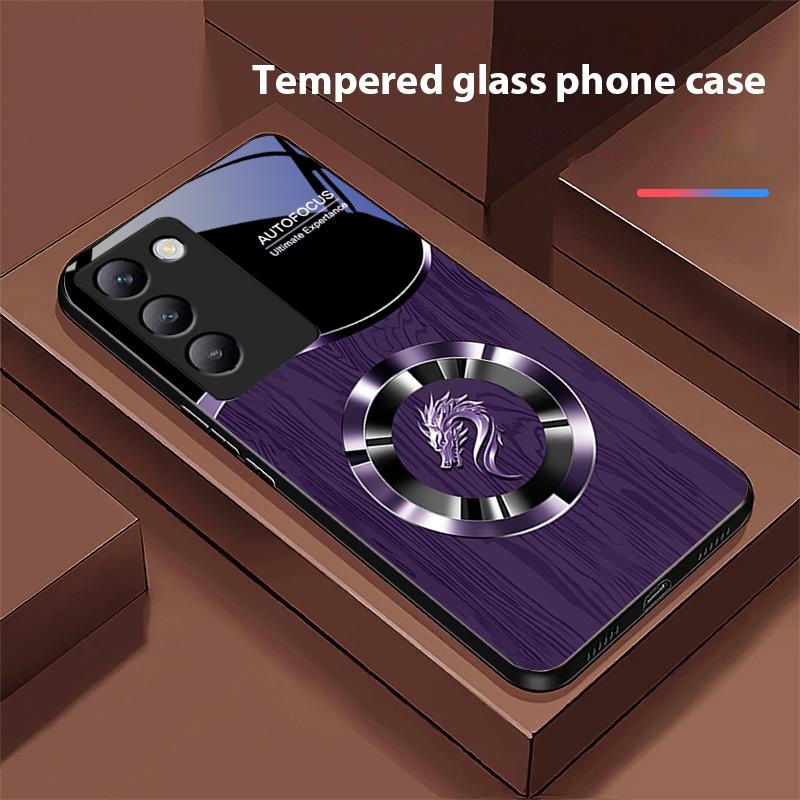 Circle Dragon Für Y72 33S 11 03 36 96 Lite 35 16 Iqoo 12 V40 SE 5G 29 40 21 30 X80 Pro Vivo Hartglas Handyhülle Schwarz