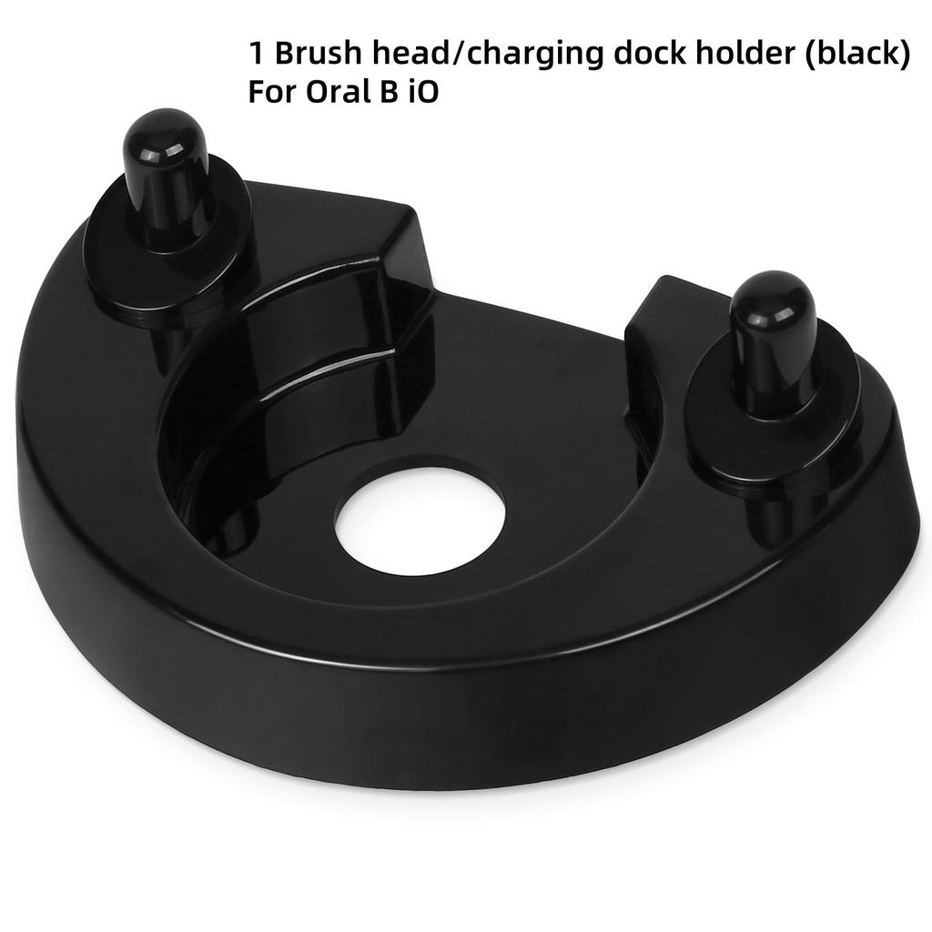 Schwarzer Zahnbürstenhalter für Oral B IO Elektrische Zahnbürste Ständer Zahnbürsten Aufbewahrungsregal Bürstenkopfhalter Ladestation Rack