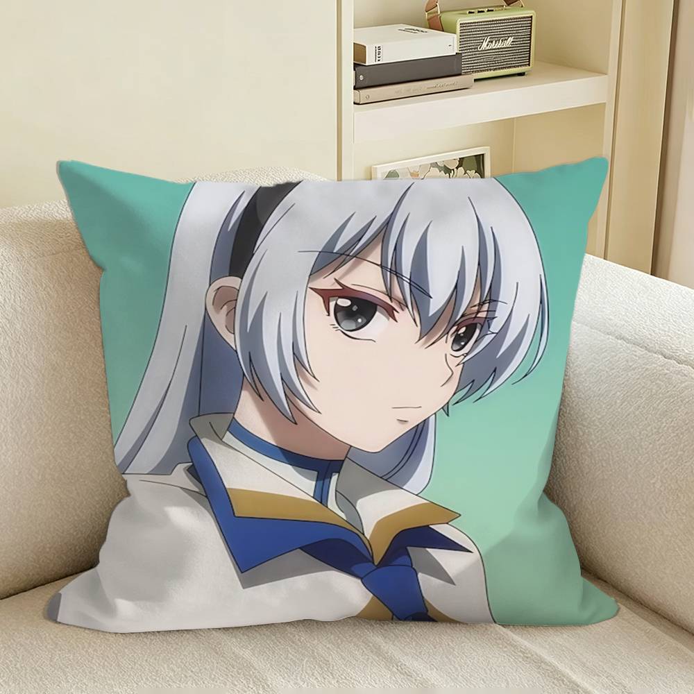 Annerose Krasia Anime Hojo Mahou Square Sofa Pillow Cover Solid Color Living Room Home Decor Cushion Case