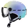 Gradient Color Ski Helmet With Integrated Goggles Adults Unisex Winter Snow Sports Protection