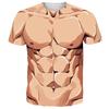 3D-Druck Lustiges Muskel-Grafik-T-Shirt für Männer Frauen Kurzarm Hässliche T-Shirts Kleidung Herren Neuheit Party Cosplay T-Shirts