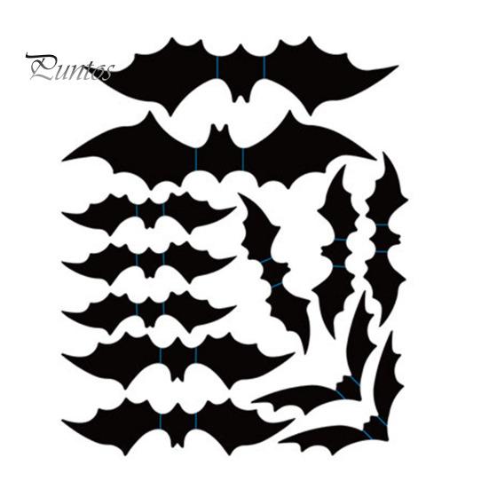 Bathroom And Kitchen Wall Decor Halloween 3D Stickers, Self-adhesive Peel Stick PVC Waterproof Non Residue Stickers Ghost/Bat/Spider Decals