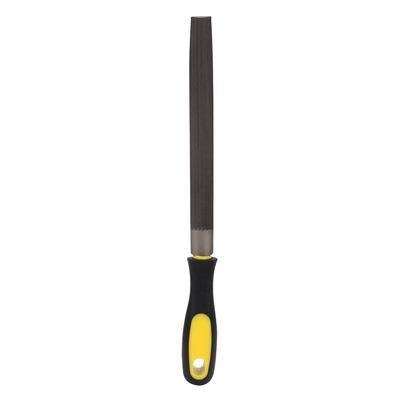8in Half Round  Mill Steel File Rasp with Handle Sharpening Shaping Tool for Metal Projects(Fine Teeth File )