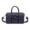 Modische Print-Logo Reißverschluss Crossbody Tote Tasche Unisex Taschen Dunkler Denim JD2623116AD-001