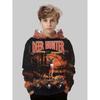 Hirschjagd Hoodies für Jungen Tiere Outdoor Camouflage 3D Vollprint Frühling Herbst Kinderkleidung Locker Lässig Sweatshirt Oberteile