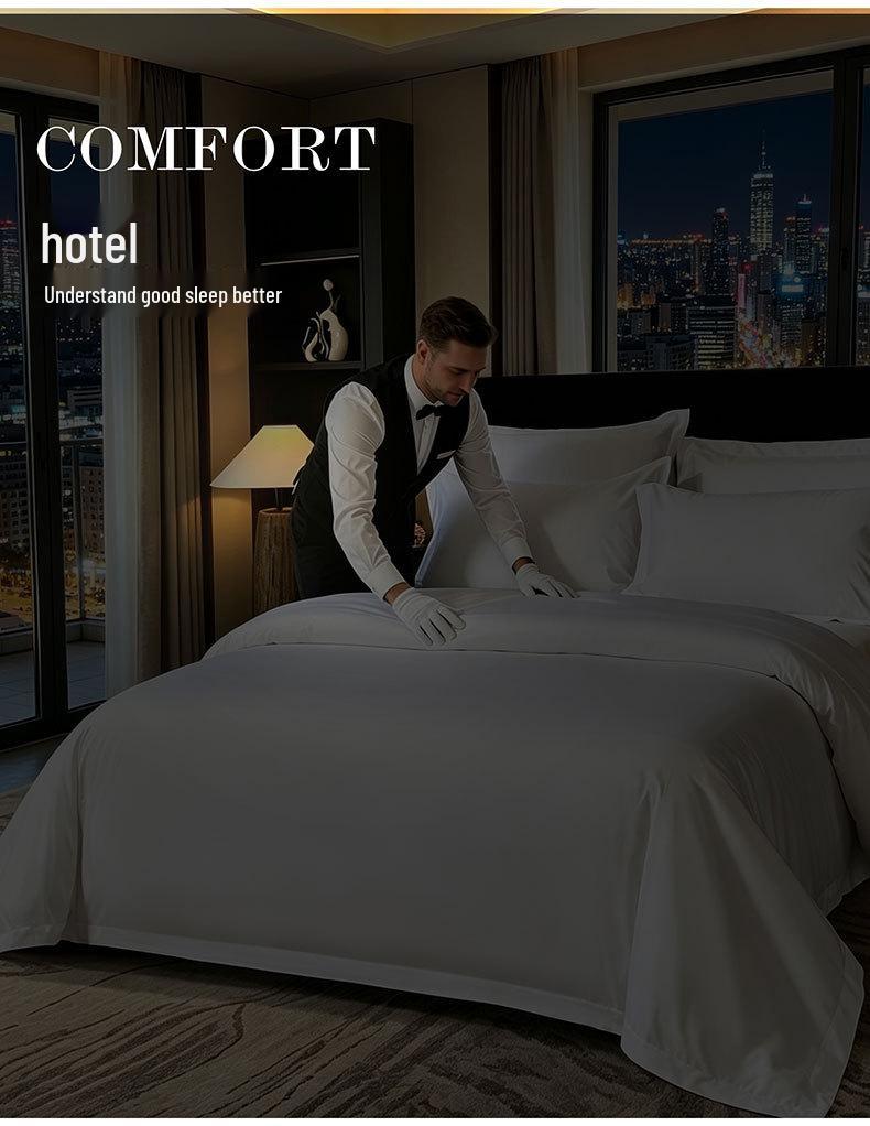 Hotel Quality Single Duvet Cover 4-Piece Set - Ideal for B&B or Guesthouse