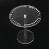 Acrylic Round Eyeglasses Holder Transparent Rotatable Sunglasses Display Stand