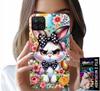 Etui Do Samsung Galaxy A22 5G - Królik Wielkanocny, Zając, Jajka + Szkło