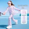 Vêtements de Sport à Manches Longues Séchage Rapide en Soie Glacée pour Filles Moonkids Été 2026