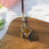 Empty Crystal Stone Holder Necklace Cord Adjustable Natural Crystal Cage Necklace Chain Mesh Pendant Necklace Gifts