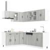 Kalmar 11-Piece Kitchen Cabinet Set Sonoma Oak Grey