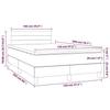 3140123 vidaXL Divan Bed with Mattress Black 120x200 Cm Fabric