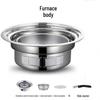 Portable Korean-Style Charcoal BBQ Grill with Baking Pan and Grill Net for Home and Outdoor Use