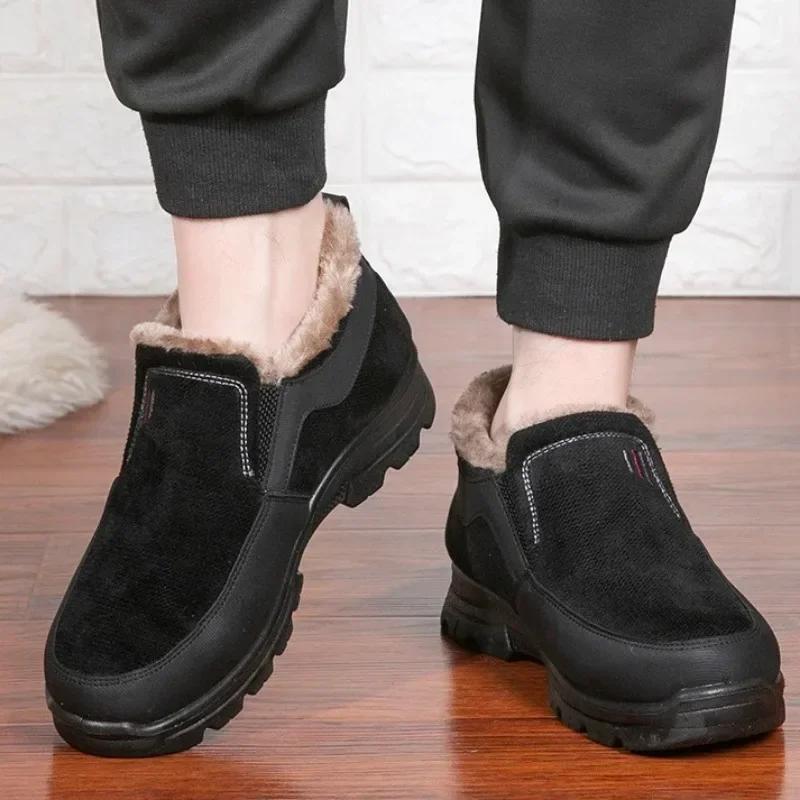 Heren Winterschoenen Nieuw binnen Warm Koudebestendig Instapper Heren Sneeuwlaarzen Anti Hoge Kwaliteit Aanbieding Mode Bont Originele Deals Werk Luxe