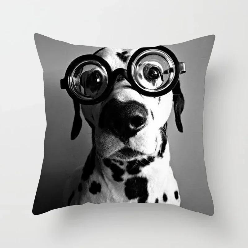Black Throw Pillow Case Geometric Heart Letters Piano Fashion Girl Cushion Covers Home Sofa Chair Decorative Pillowcase 45X45Cm
