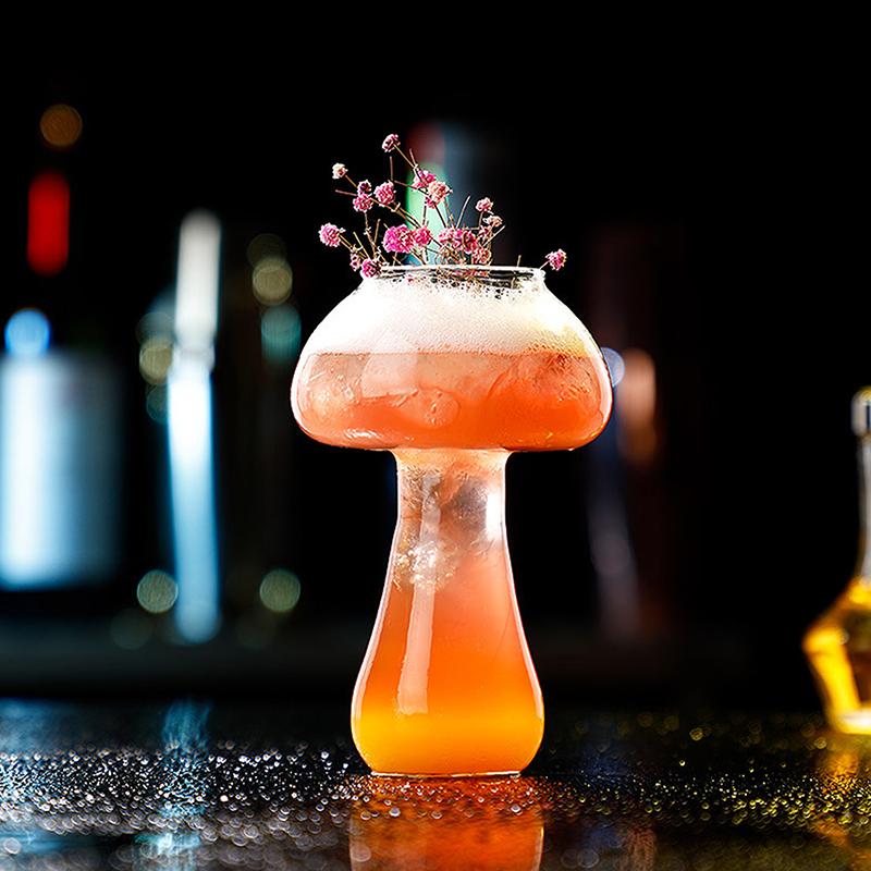Søt soppcocktailglass 260 ml kopp til drinker Øl Kreativt klart vinglass