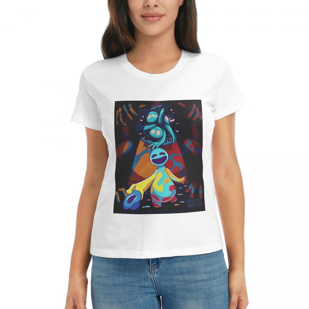 Women TShirt Doey DoughUnisex Horror Pianosaurus Summer Short Sleeve Tees Crew Neck Cotton T Shirts Clothes Tops Streetwear