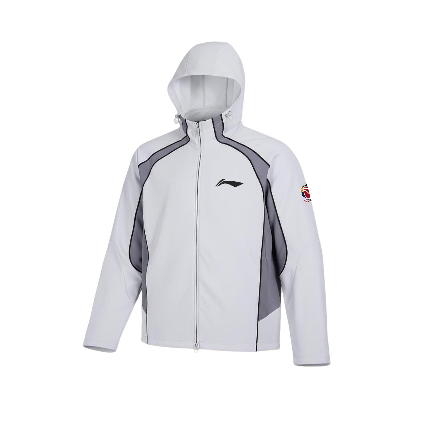 Li Ning Cba 25-26 Сезон Ветрозащитная Утепленная Теплая Тренировочная Спортивная Беговая Куртка Унисекс Куртка Белая AWDVN63-1 3XL