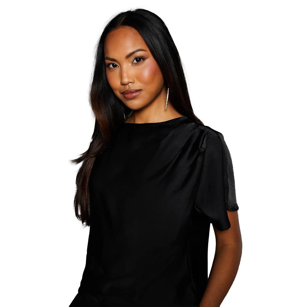 Principles Womens/Ladies Satin Drape Shoulder T-Shirt