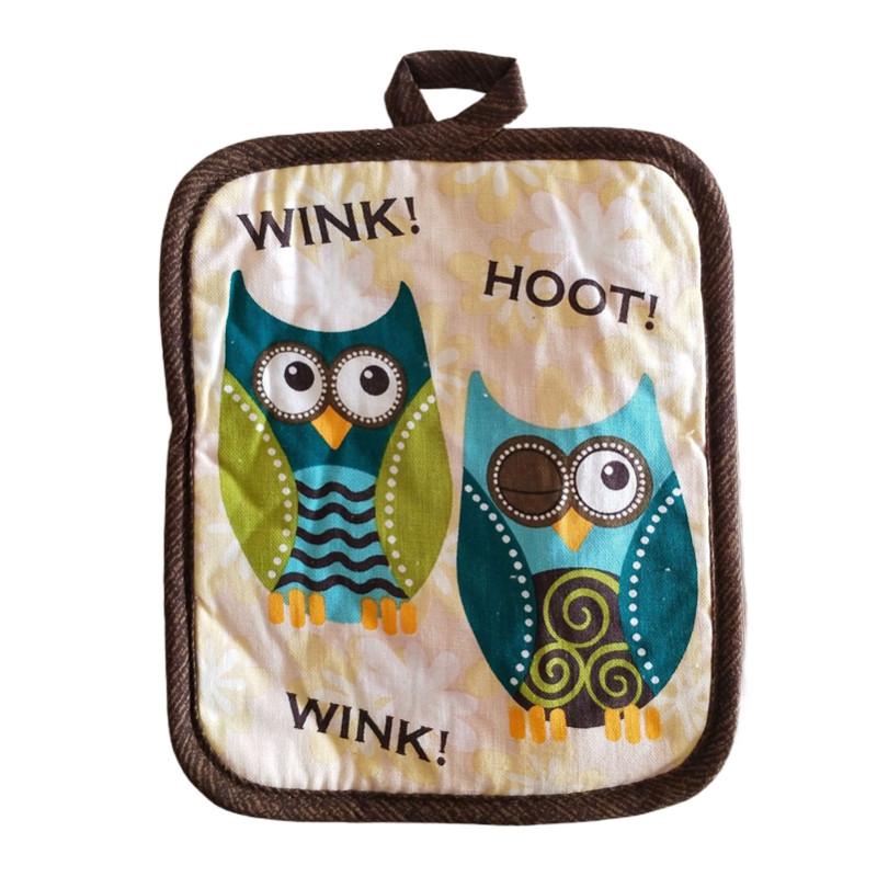 1Pc 17x22cm Rectangle Sewing Cotton Heat Resistant Pot Holder Pads Table Mat Placemat Kitchen Baking Tool