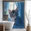 Upgrade Your Bathroom With A Waterproof Shower Curtain Featuring An Adorable Kitten For A Touch Of Playfulness And Charm