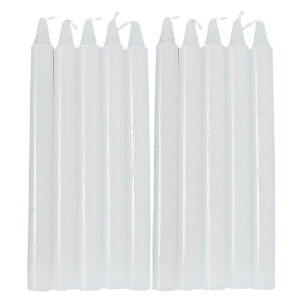 Household Candle Lighting 10pcs Mini Taper Candle Smokeless Odorless Lighting Candles For Emergency Wedding Blessing Sacrifice