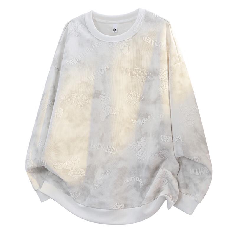 Wassup Sohot Men's Heavyweight Round Neck Loose-Fit Sweatshirt