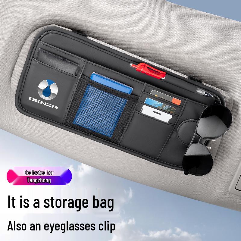 Denza X N7/N8/D9dmi Car Glasses Holder & Sun Visor Storage Bag