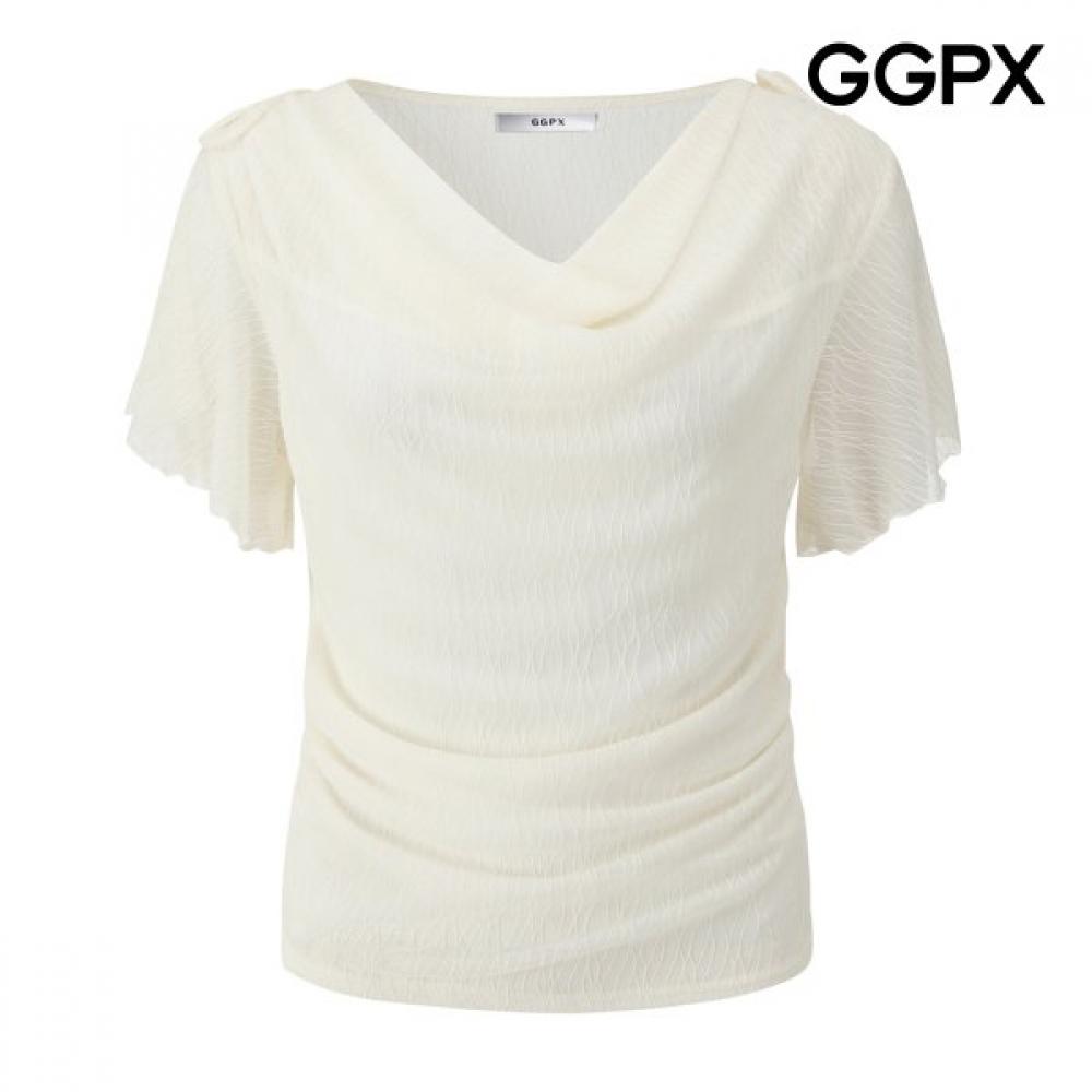 Ggpx New York Draped Wrinkle Blouse Gq6sh022f creamy/F