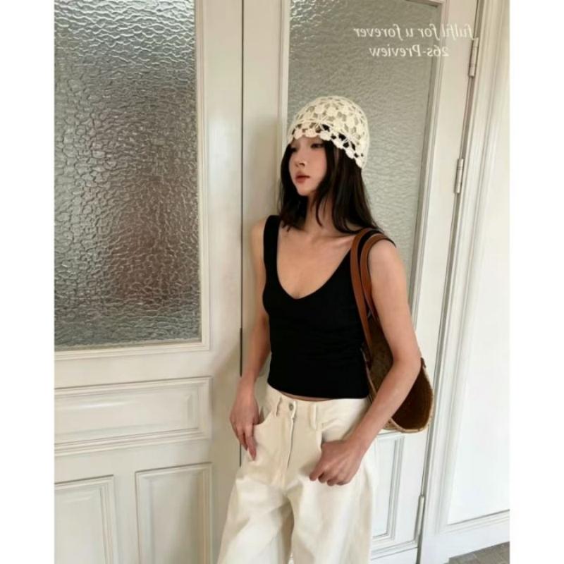 New Design Women's Blouse with Stylish Waistline, Relaxed Style V-neck Inner Layer, Versatile Base Top for Women, Knitted Sweater