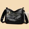 Women's Crossbody Bag Soft Leather Shoulder Bag Large Capacity Middle-aged Women's Bag Mother Bag