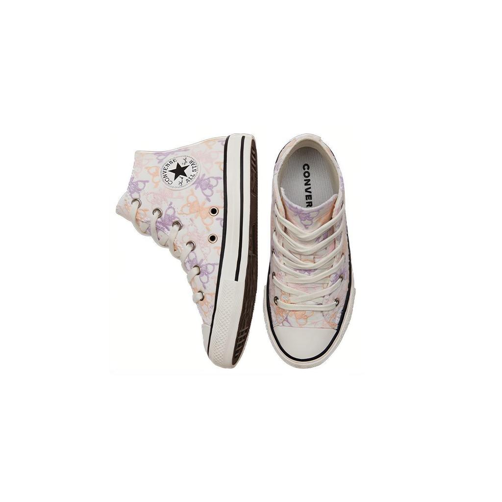 Converse Chuck Taylor All Star Höga Kanvas Skor Barn Sneakers Rosa Lila A01616C