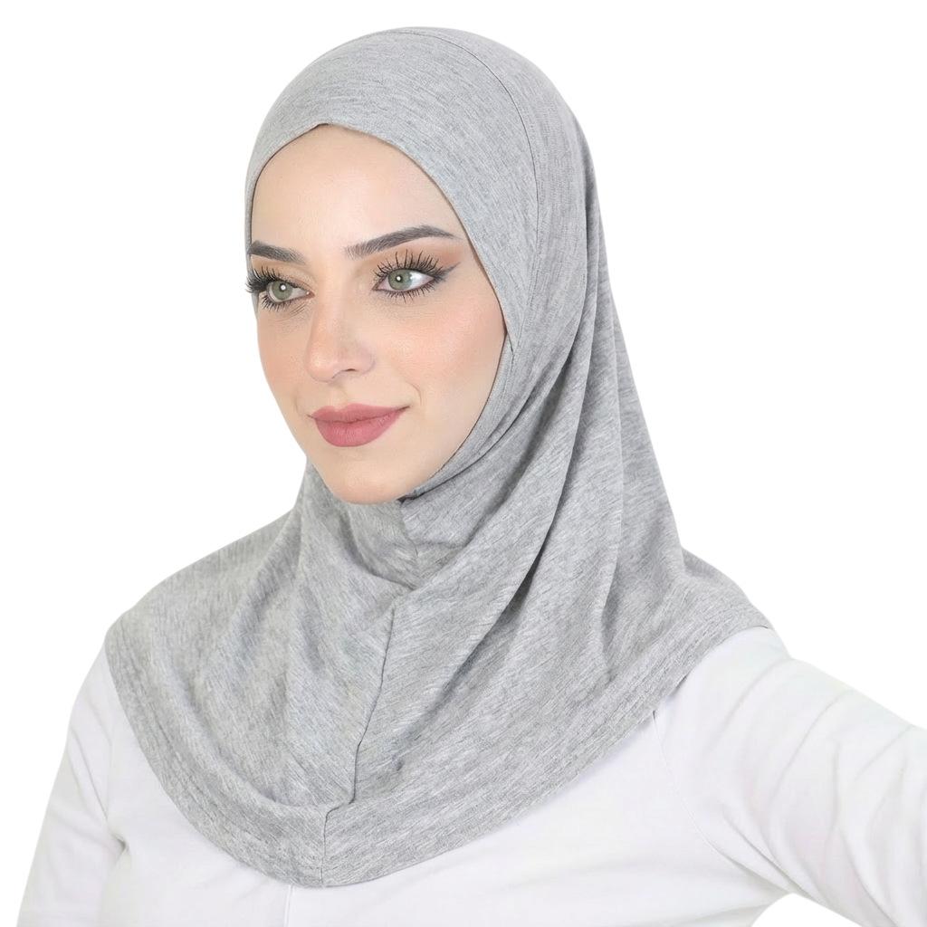 1 Stück Hut Modal hautfreundlich Tasche Kopftuch Kopftuch Hut Lange Kopfbedeckung One size fits all graue