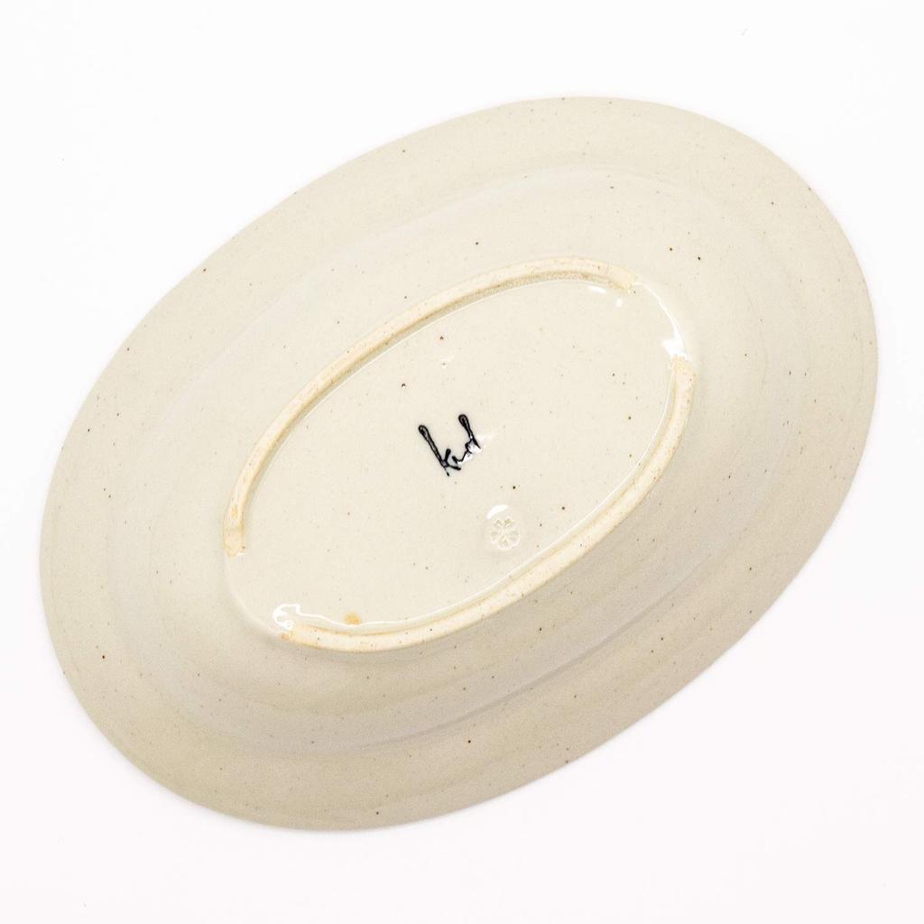 Hasami Ware, Isayama Seito Oval Bowl, Mimosa, Approx. 21 x 11 cm, Made in Japan, 478137